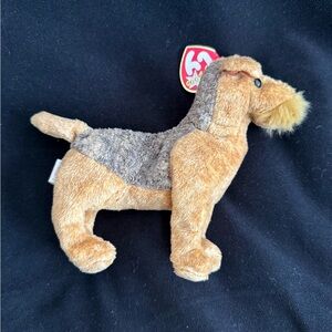 Ty Beanie Baby Whiskers Plush with Brown and Tan Fur